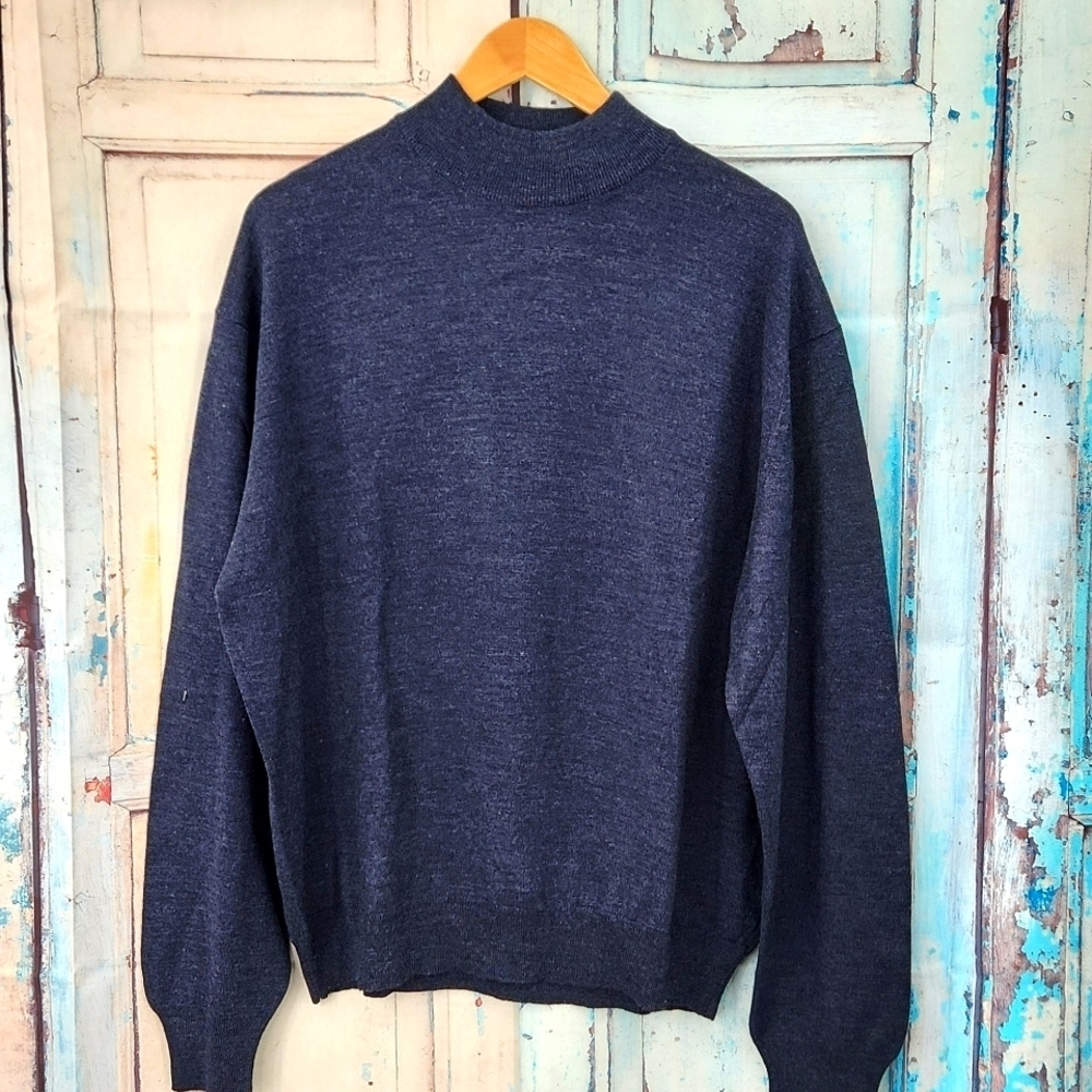 Paul Fredrick Merino Wool‎ Mockneck Sweater